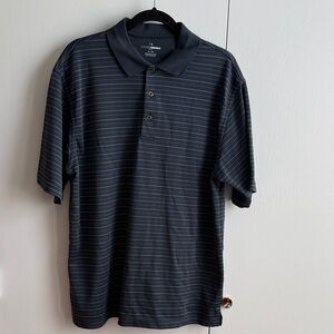 Grand Slam Navy Thin-Striped Polo